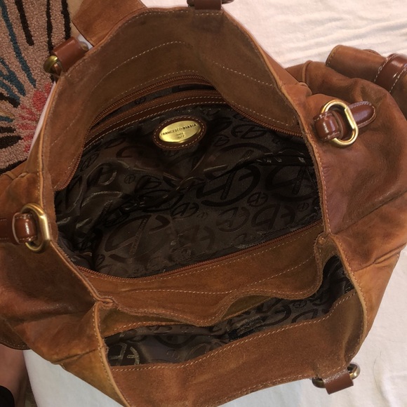 Francesco Biasia Leather clasp cognac purse - Picture 8 of 12